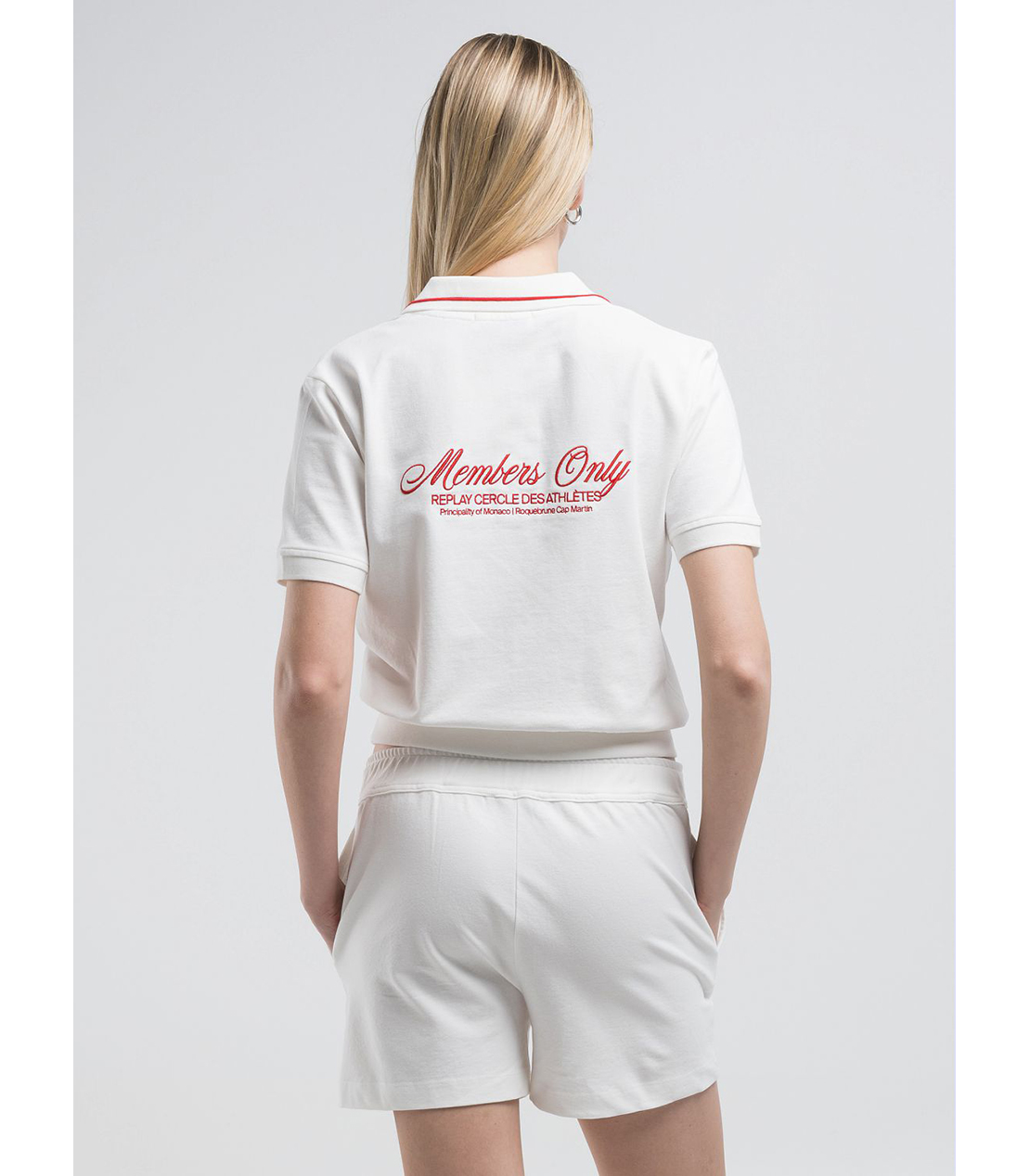 モンテカルロカントリークラブコレクションクロップドポロシャツ 詳細画像 オフホワイト 3